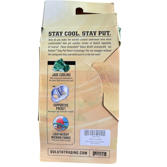 Duluth Trading Co Armachillo Green Boxer Briefs with Bullpen Stay-Put Pou… - Picture 2 of 8